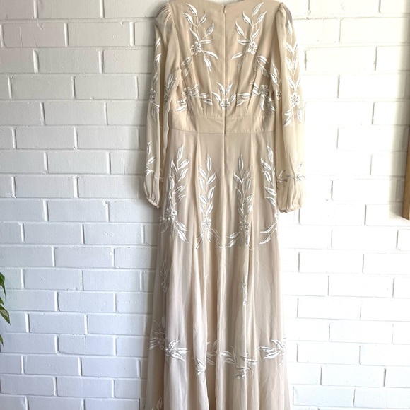 BHLDN Belize Embroidered A-Line Long-Sleeve V-Neck - Picture 8 of 10